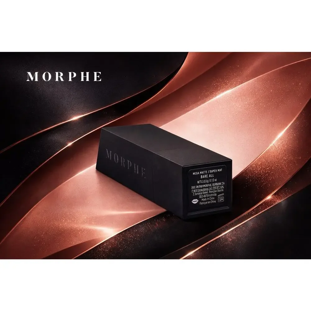 Morphe Mega Matte Lipstick Bare All Dusty Nude Full Coverage 0.12 oz